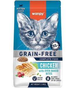 Wanpy Grain Free Complete Food For Kitten Chicken Recipe 1.5Kg