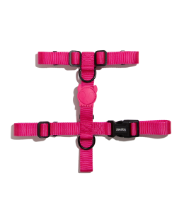 Zee.Dog Pink Led H-Harness Medium