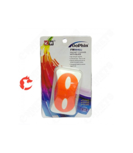 Kw Zone Dophin Floating Magnetic Cleaner (With Blade) Fm004-L - 10.5Cm L X 5Cm W