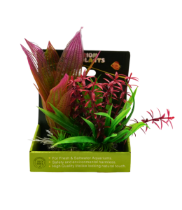 Yusee Aquarium Decorations - Artificial Plant YM-2601 [Height:15cm]