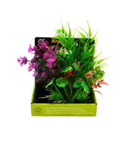 Yusee Aquarium Decorations - Artificial Plant YM-2617 [Height:15cm]