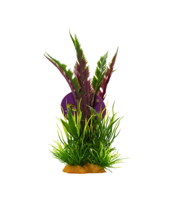 Yusee Aquarium Decorations - Artificial Plant YS-70105-8 [Height:8"]