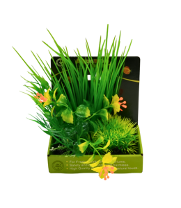 Yusee Aquarium Decorations - Artificial Plant YM-2613 [Height:15cm]