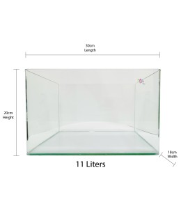 Aqua Viu Curved Glass Tanks - 30 x 18 x 20 cm