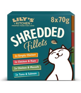 Lily's Kitchen Shredded Fillets Multipack Wet Cat Food (8x70g)