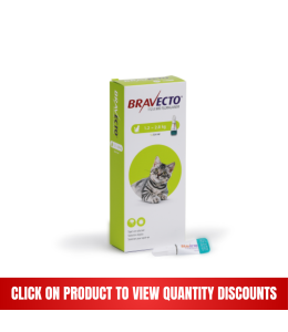 Bravecto Spot-On for Cats 1.2 - 2.8 kg  0.4ml Small Cats