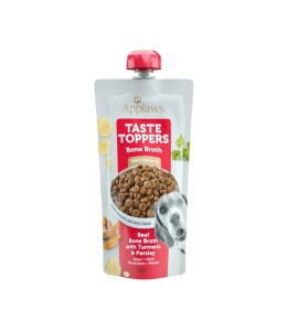 Applaws Taste Toppers  Beef Bone Broth with Turmeric & Parsley Wet Dog Food Pouch 200g
