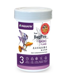 Aquafin Bug Pro Color Enhancing Basic Fish Food Flakes
