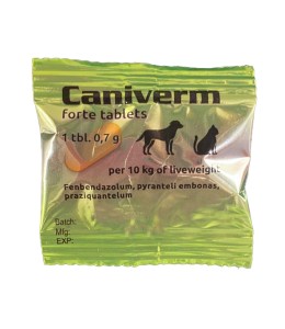 Caniverm Deworming tablet 1 - 0.7g