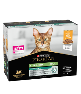 Purina Pro Plan Sterilised Adult Wet Cat Food, Chicken in Gravy, Multipack, 10 x 85g (Pack of 10)