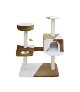 Fauna Camila Cat Pole - Brown-White