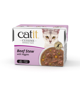Catit Cuisine Beef Stew with Veggies, 95 g Tetra, 12pcs/box