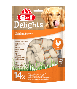 8in1 Delights Bones in Bag XS, 14 pcs, 168 g