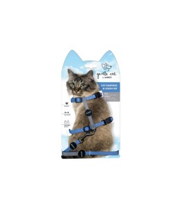 M-Pets Gentle Cat Harness & Leash Set Azure Blue