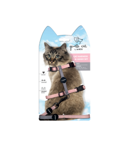 M-Pets Gentle Cat Harness & Leash Set Blush Pink