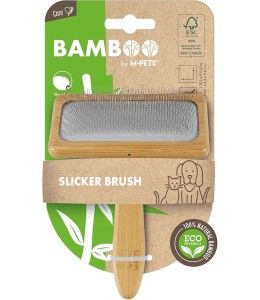 M-Pets Bamboo Slicker Brush L