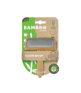 M-Pets Bamboo Slicker Brush M