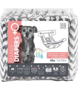 M-Pets Female Dog Diapers M 10 pack