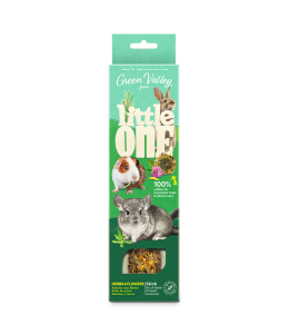 Little One Green Valley Fully Edible Grain Free Stick for Small Mammals with Herbs and Flowers 1x160g