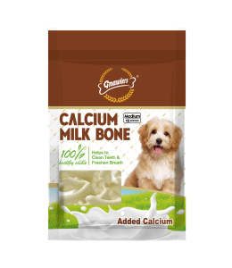 Gnawlers 3" Calcium Milk Bone ×12pcs 270Grams