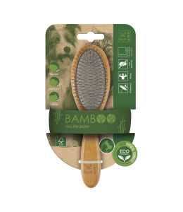 M-PETS Bamboo Ball Pin Brush