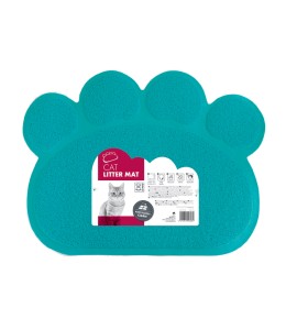 M-Pets Paw Cat Litter Mat Blue