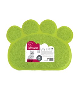 M-Pets Paw Cat Litter Mat Green