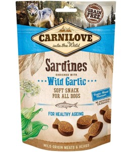 Carnilove Sardines enriched with Wild Garlic Soft Snack for Dogs 200g
