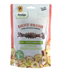 Dentalight 3" Dent Fresh 360° Toothbrush Sweet apple×18pcs 150g