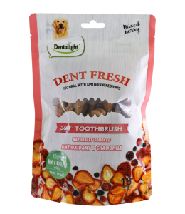 Dentalight 3" Dent Fresh 360° Toothbrush Mixed berry×18pcs 150g