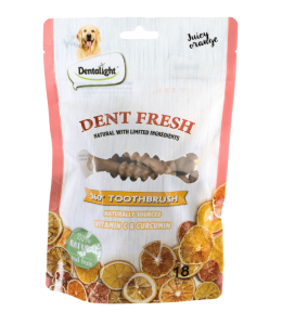 Dentalight 3" Dent Fresh 360° Toothbrush Juicy orange×18pcs 150g