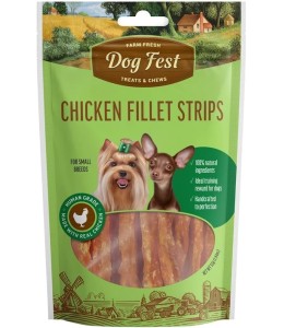 Dog Fest Chicken Fillet Strips For Mini-Dogs - 55g  - 1.94oz