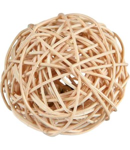 Trixie Wicker Ball With Bell For Small Pets