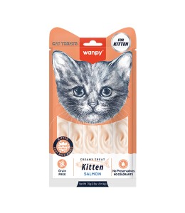 Wanpy Creamy Treat For Kitten Salmon 70g