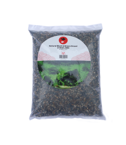 Natural Black & Brown Gravel, 2-5 mm, 8 kg