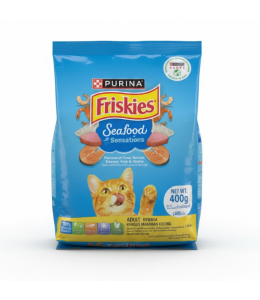 Purina Friskies Seafood Sensations Cat Dry Food 400g