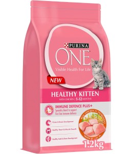 Purina One Healthy Kitten Dry Food Chicken 1.2kg