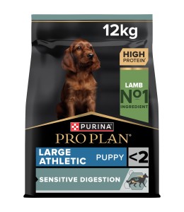 Purina Pro Plan Large Athletic Puppy, Dry Dog Food with Lamb, 12 kg