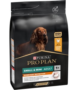 Purina Pro Plan Everyday Nutrition Small and Mini Adult, Dry Dog food with Chicken, 3 kg