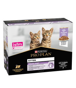 Purina Pro Plan Kitten, Wet Cat Food, Turkey in Gravy, Multipack, 10 x 85g (Pack of 10)