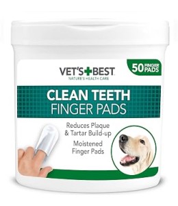 VetsBest Clean Teeth Finger Pads(Dental wipes)