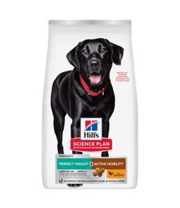 Hill’s Science Plan Perfect Weight & Active Mobility Large Breed Adult Dog Food With Chicken (12kg)