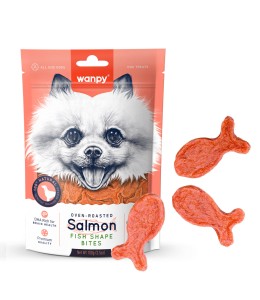 Wanpy Salmon Fish Shape Bites 100g
