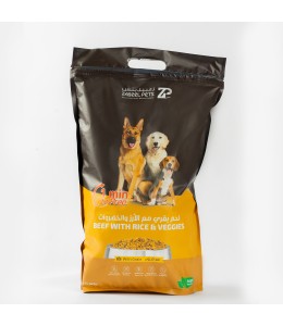 Zabeel Pets - Beef with Rice & Veggies | 840g (60g × 14 Pouches)
