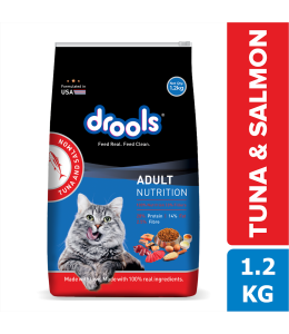 Drools Tuna & Salmon Adult Cat Food, 1.2kg