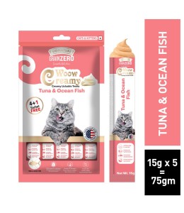 Signature Grain Zero Creamy Lickable Cat treat Tuna & Ocean Fish 75g