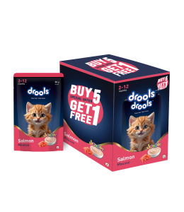 Drools Salmon Mousse Kitten 80gm (5+1) P