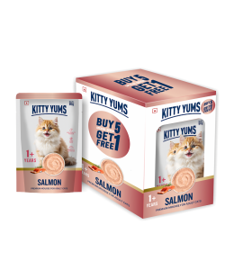 Kitty Yums SalmonMousseCat 80gm (5+1)pc