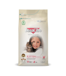 Bonacibo Kitten Chicken With Anchovy & Rice 1.5 Kg Bag