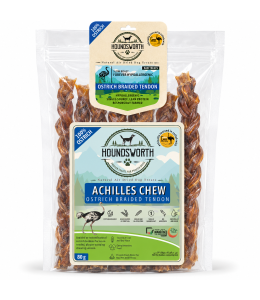 Houndsworth Hypoallergenic Ostrich Achilles Chew Tendon 80g